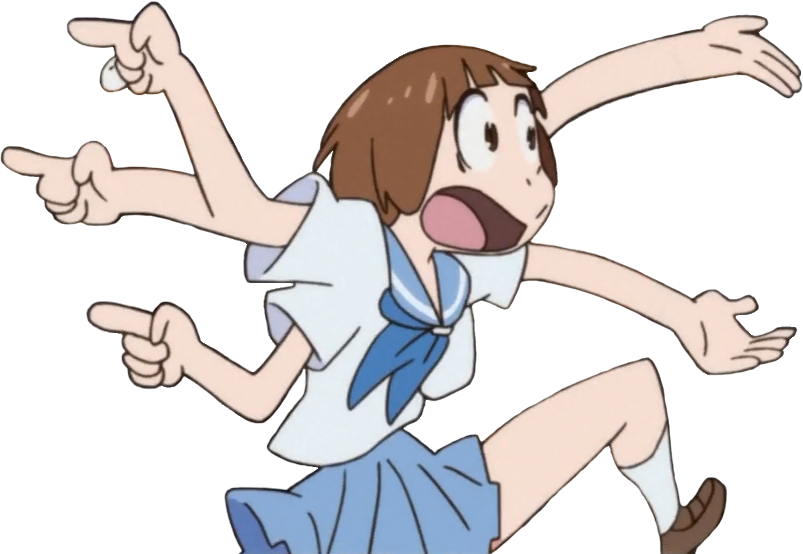 Ryuko Matoi Mako Mankanshoku Uzu Sanageyama Satsuki - Kill La Kill Mako Png Clipart (803x554), Png Download