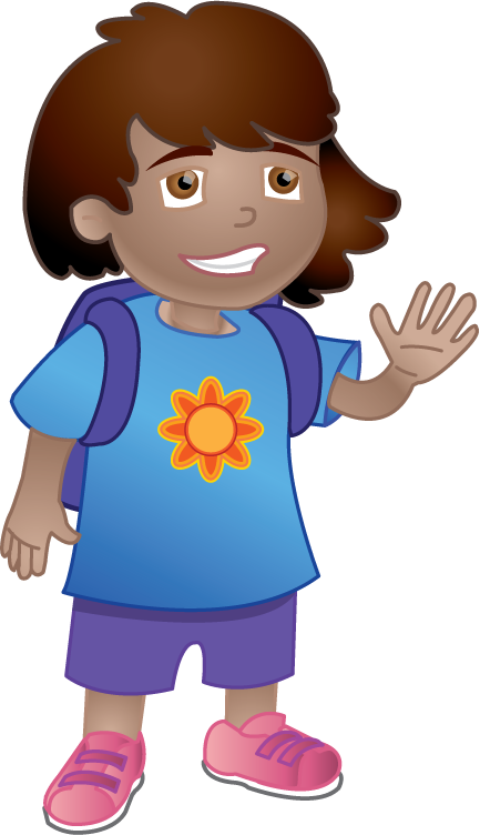 Girl Ready For School Clip Art Png Download Large Size Png Image Pikpng