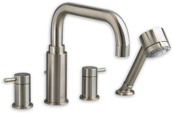 American Standard Tub Filler Serin Deckmount 4-piece - Tap Clipart (600x600), Png Download