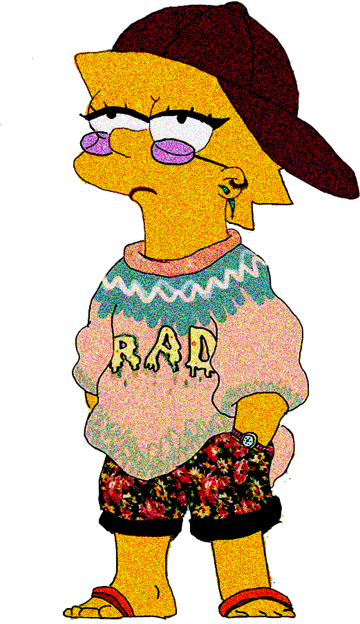 Rad - Fondos De Pantalla Los Simpson Clipart (564x1001), Png Download