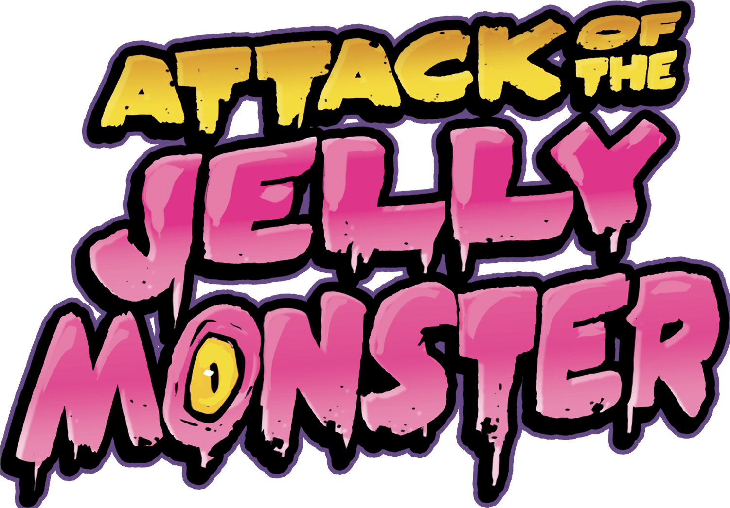 Attack Of The Jelly Monster Title - Illustration Clipart (1500x1500), Png Download