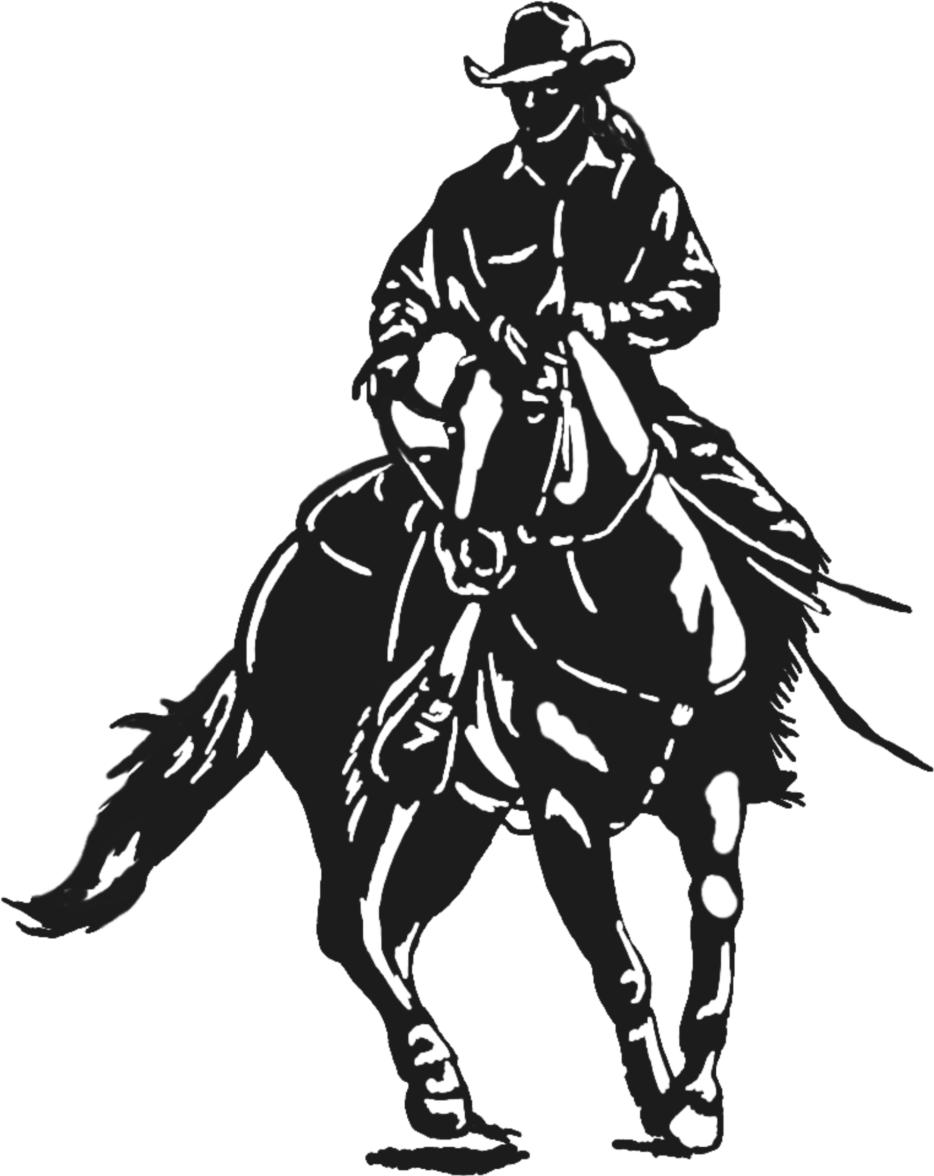 Org/wp And Rider In Transparent - Caballo Y Jinete Silueta Clipart (1823x2295), Png Download