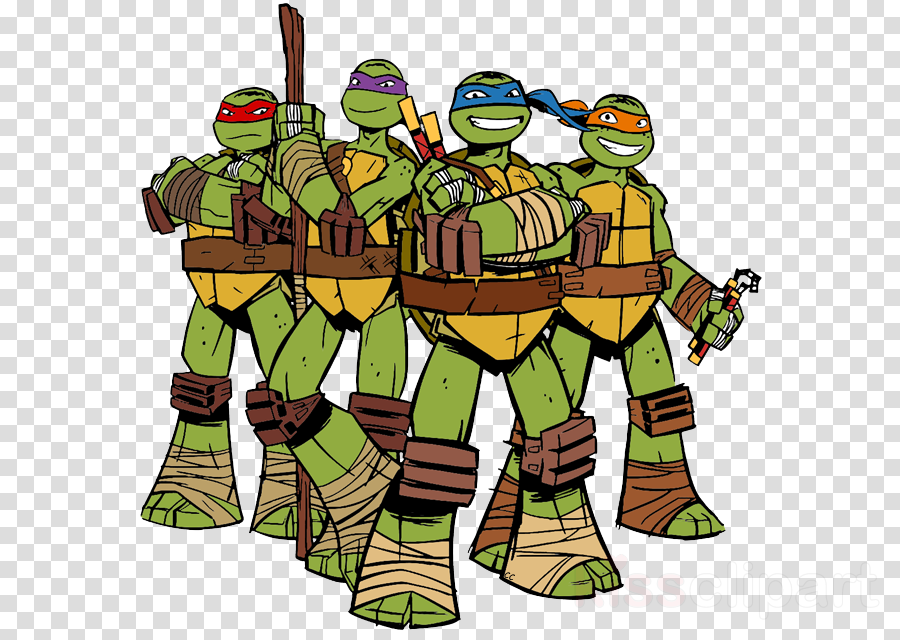 Turtle Graphics Illustration Transparent Png Image - Teenage Mutant Ninja Turtles Transparent Clipart (900x640), Png Download