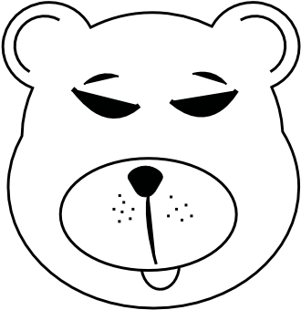 White Teddy Bear Png - Cartoon Clipart (555x785), Png Download