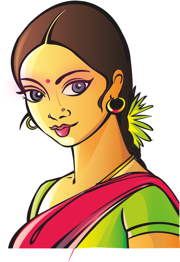 Corl Draw Work - Cartoon Clipart (632x888), Png Download