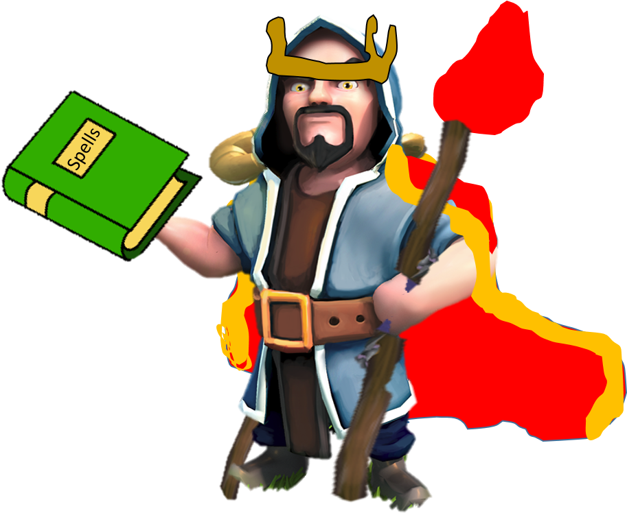 Master Wizard - Wizard King Clash Of Clans Clipart (1111x1106), Png Download