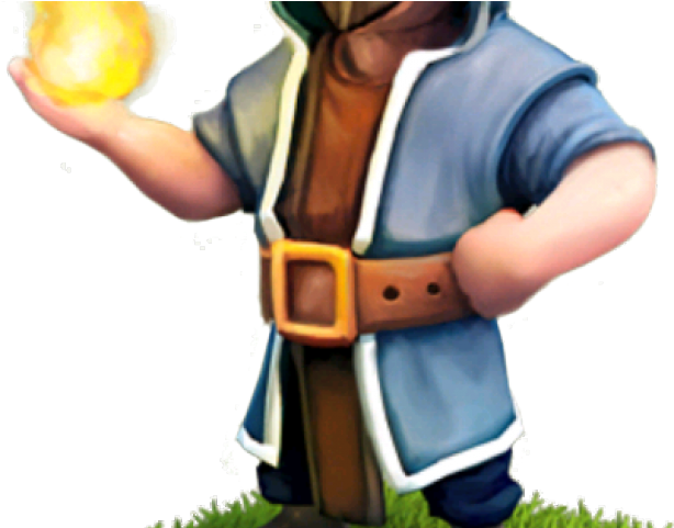 Clash Of Clans Clipart Wizard - Clash Royale Fire Wizard - Png Download (640x480), Png Download