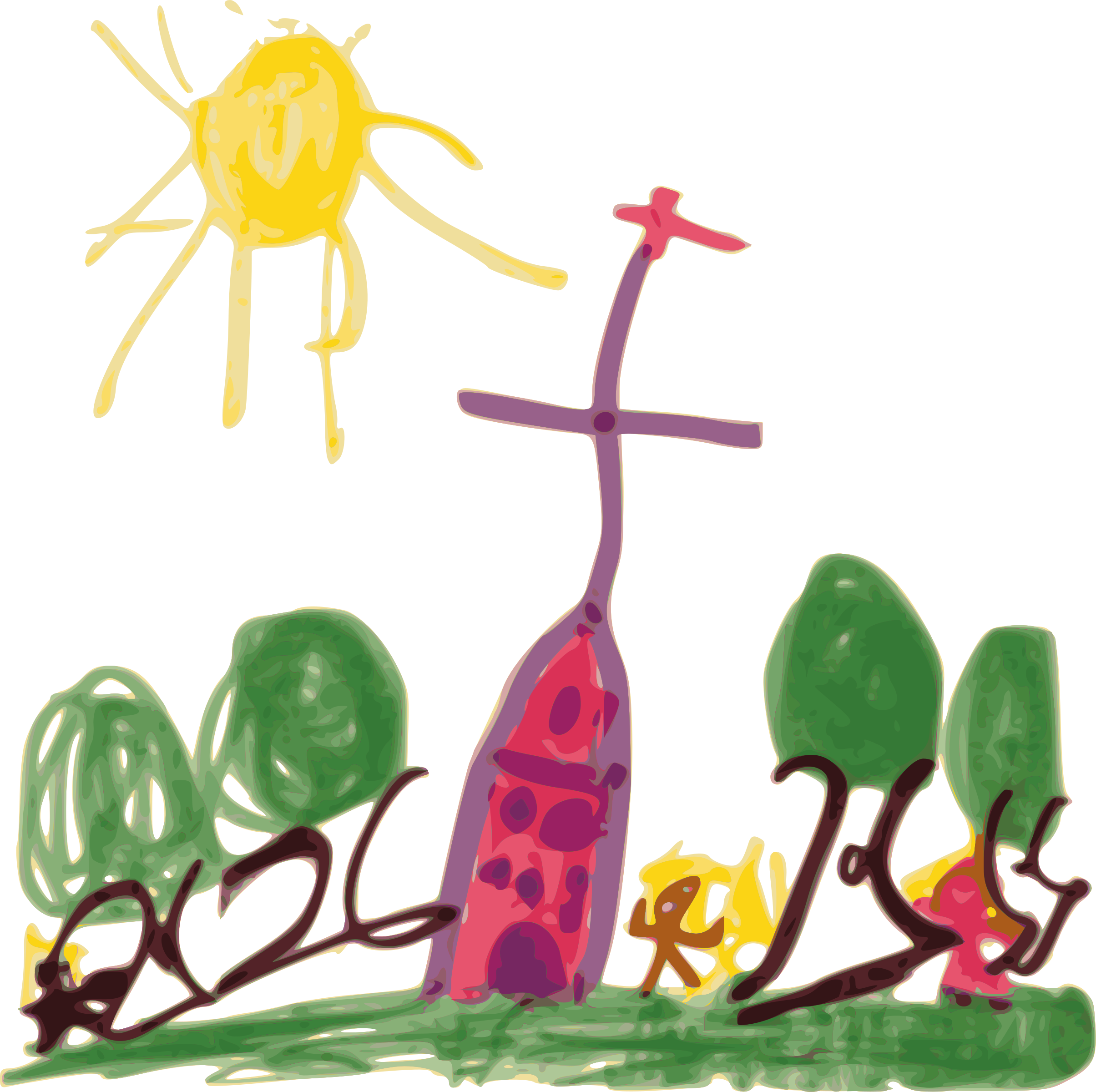 This Free Icons Png Design Of Kindergarten Art Church - Kindergarten Art Png Clipart (2409x2400), Png Download