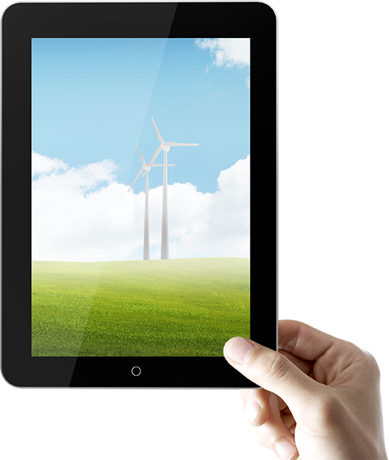 Drawing Ipad Hand Holding - Tablet Mano Png Clipart (564x667), Png Download