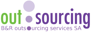 B&r Outsourcing Services S - Circle Clipart (300x107), Png Download