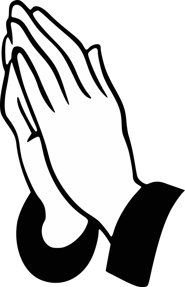 Does God Judge Our Prayers - Clip Art Prayer Hand - Png Download (606x938), Png Download