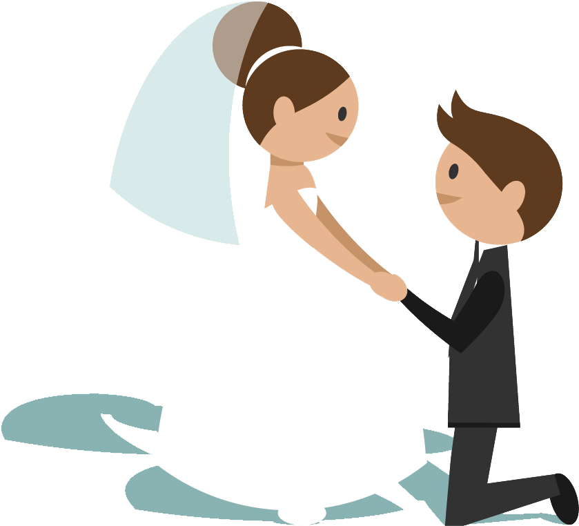 ***the Vow*** - Marry Cartoon Clipart (953x930), Png Download