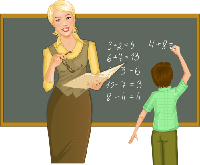 Teacher Png Images Download - Woman Teaching Clipart Transparent Png (700x577), Png Download