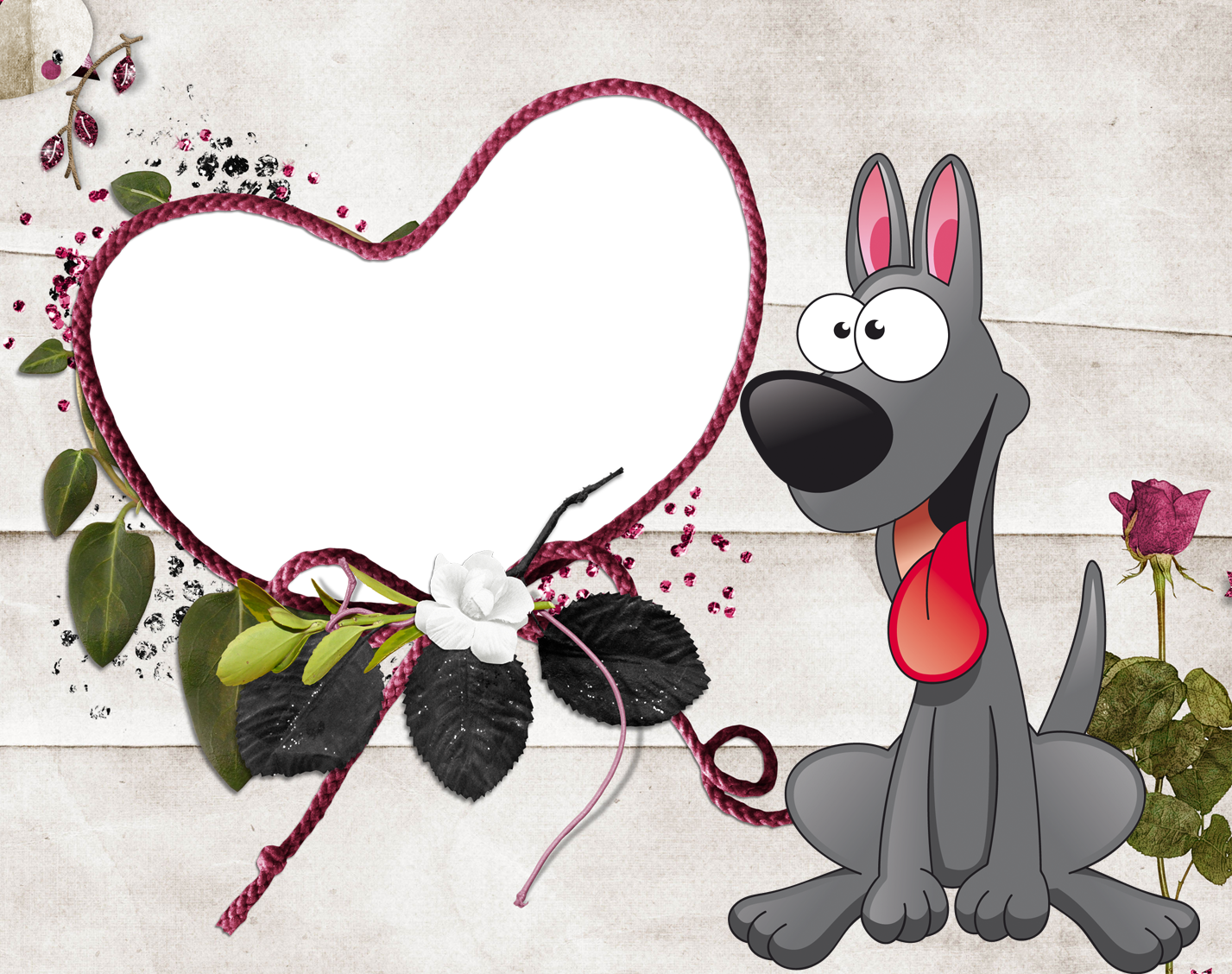 "elaborate Wedding Frames Png Transparent - Dog Frame Transparent Clipart (1427x1128), Png Download