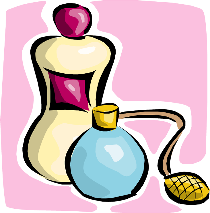 Perfume Clipart Body Spray - Good Smell Clipart - Png Download (739x750), Png Download