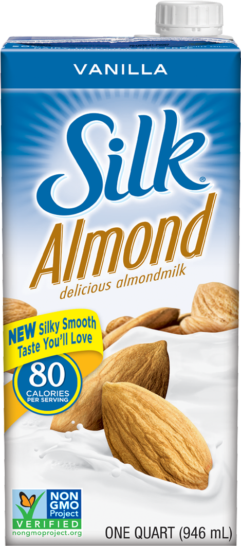 Image - Silk Almond Vanilla Clipart (496x1130), Png Download