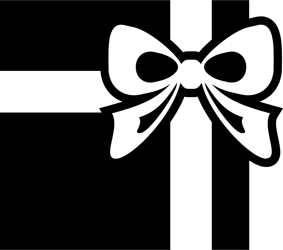 Png File Svg - Christmas Present Bow Tie Icon Clipart (980x864), Png Download
