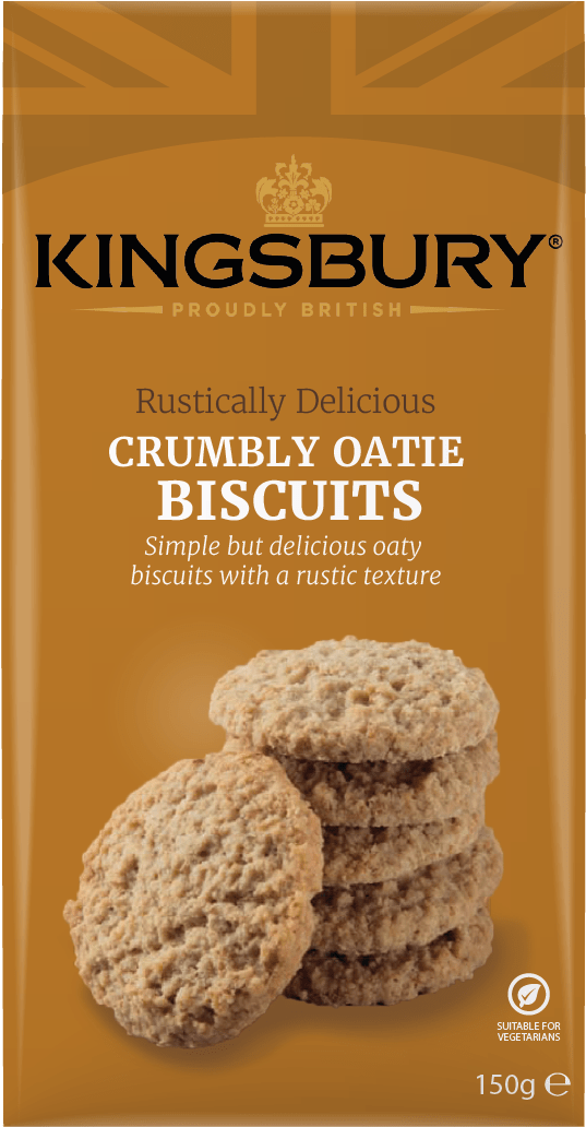 Kingsbury Crumbly Oatie Biscuits 150g - Cookie Clipart (663x1135), Png Download