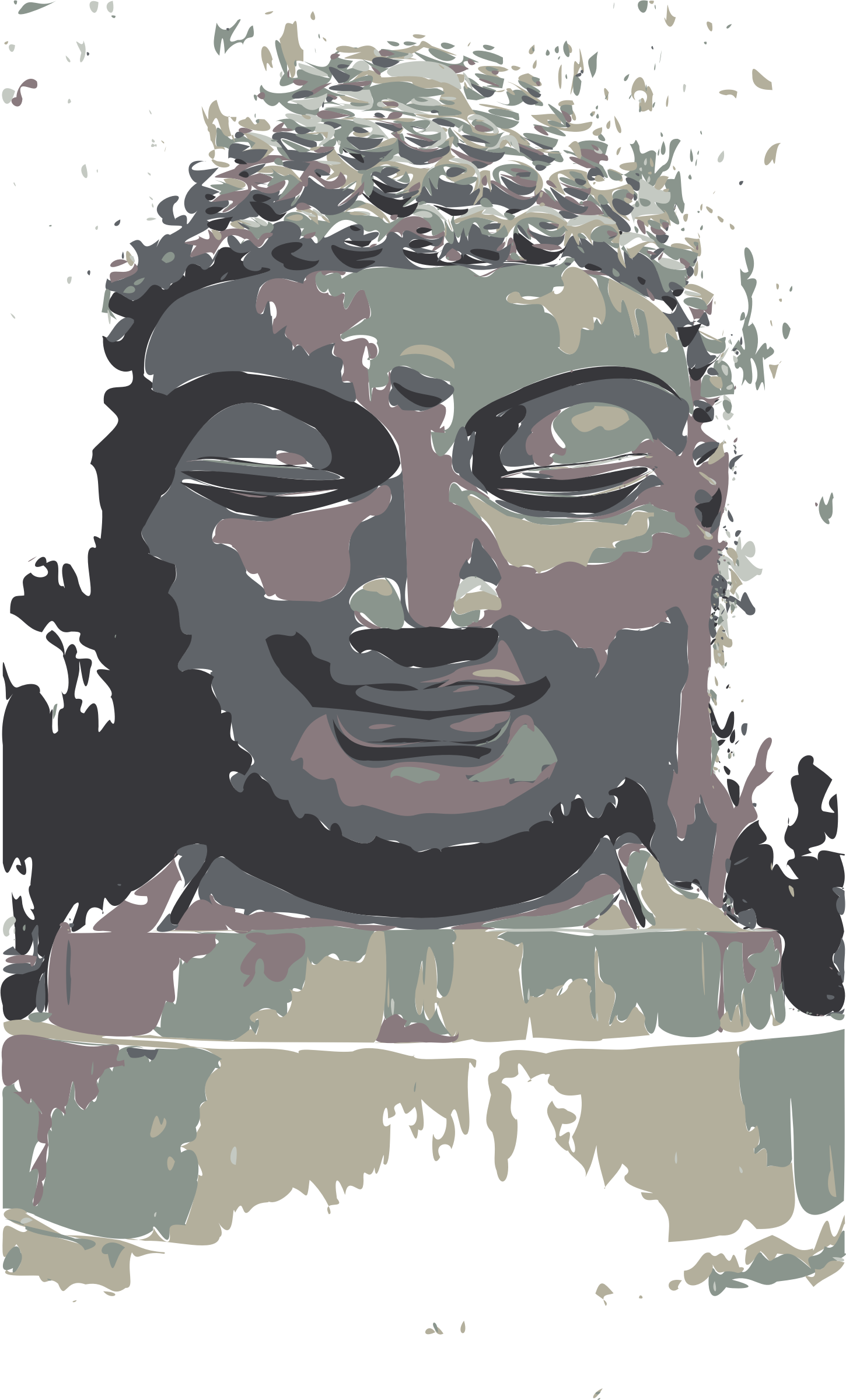 This Free Icons Png Design Of Buddha Remixed - Buddhism Clipart (1450x2400), Png Download