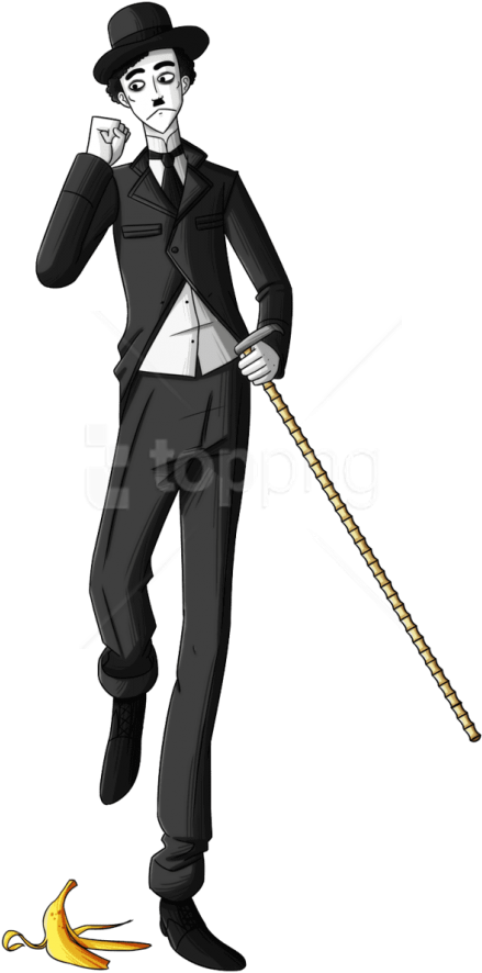 Download Charlie Chaplin Clipart Png Photo - Charlie Chaplin Anime Version Transparent Png (480x925), Png Download