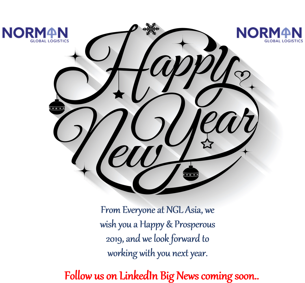 Image For Rc Freight Forwarders' Linkedin Activity - Best Wish Happy New Year Clipart (1268x1210), Png Download