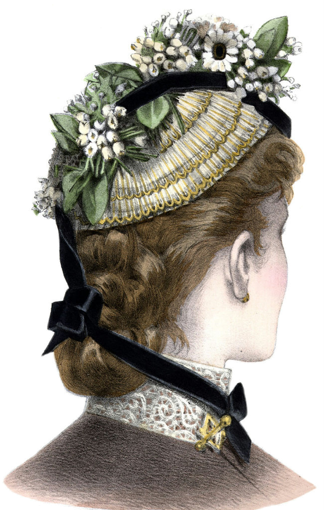 Victorian Hats, Victorian Women, Hat Blocks, Love Hat, - Шляпка Ток 19 Века Clipart (662x1024), Png Download