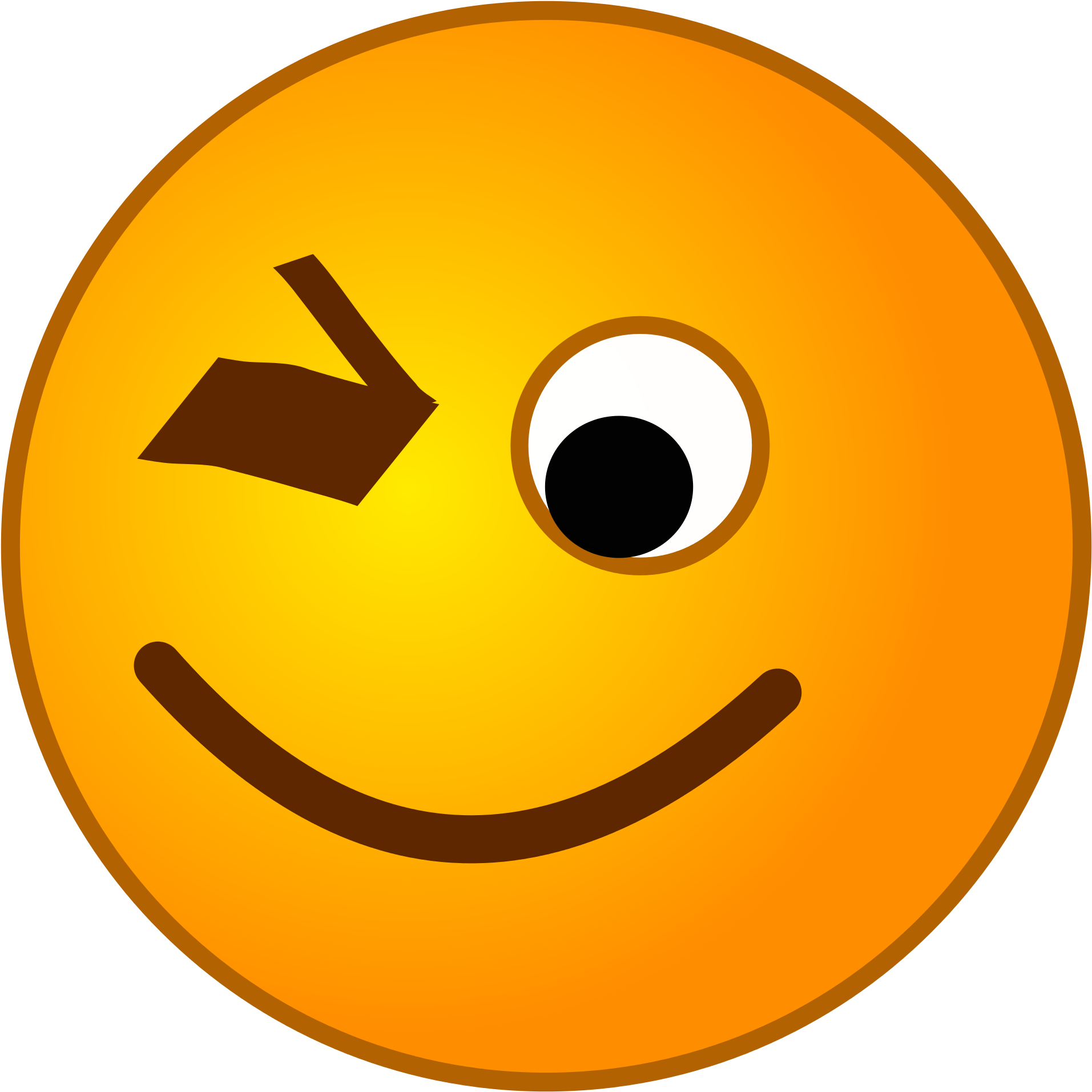 Banner Transparent File Smirc Wink Wikimedia Commons - Smiley Clipart (2000x2000), Png Download