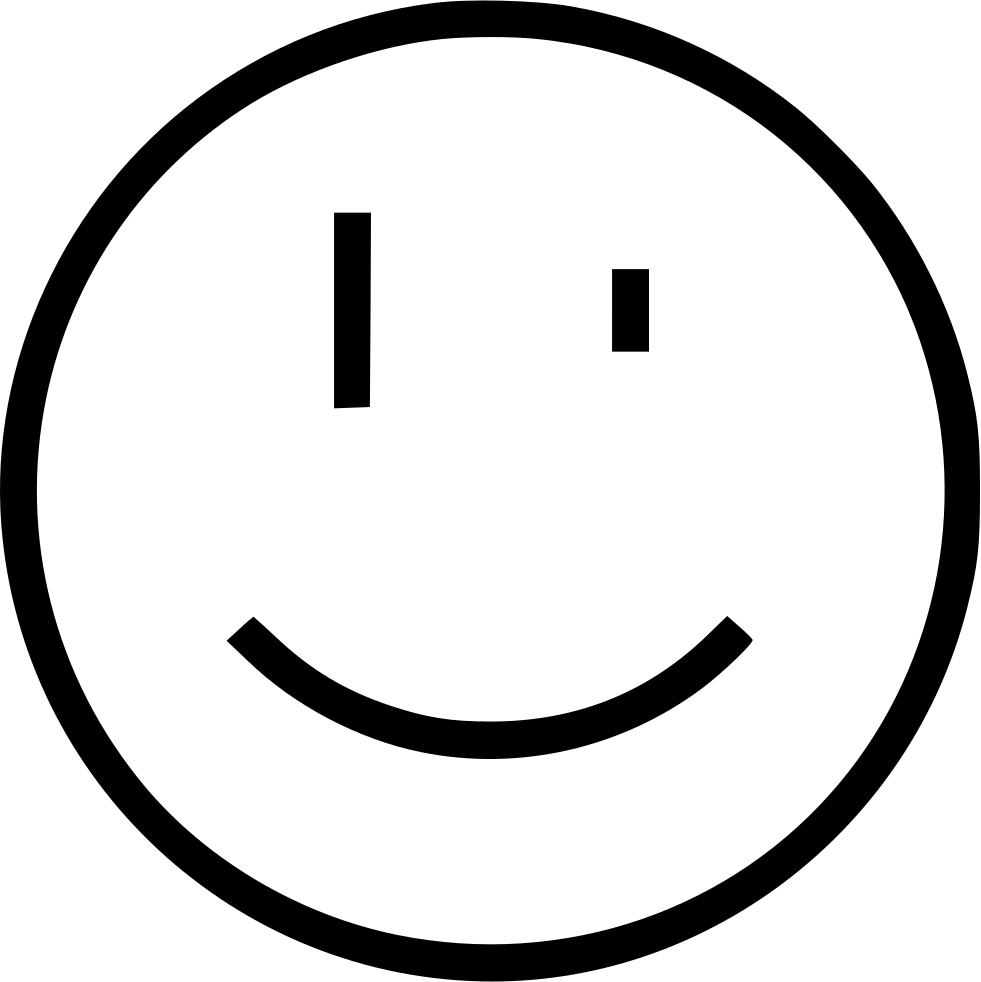 Smile Wink Comments - Smiley Clipart (981x982), Png Download