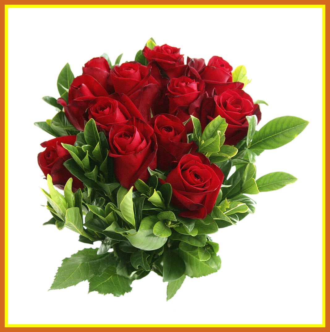 Flowers Bouquet Png Transparent - Beautiful Rose Flowers Png Clipart (1068x1074), Png Download