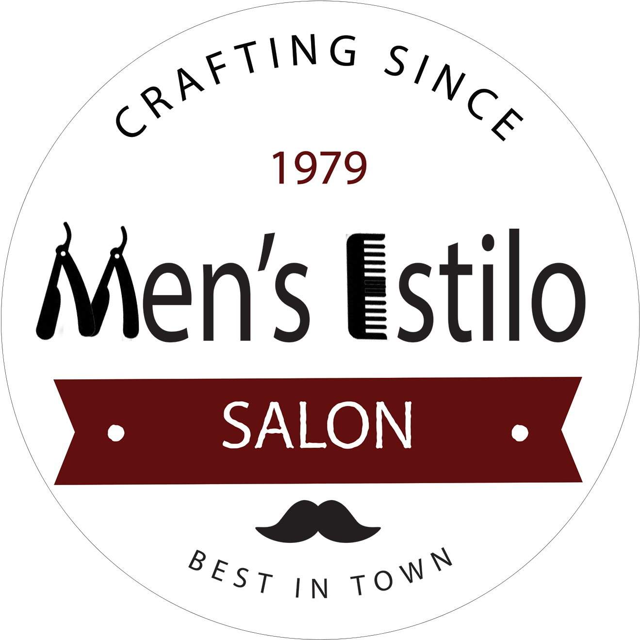 Mens Hair Style Salon - Circle Clipart (1500x1455), Png Download