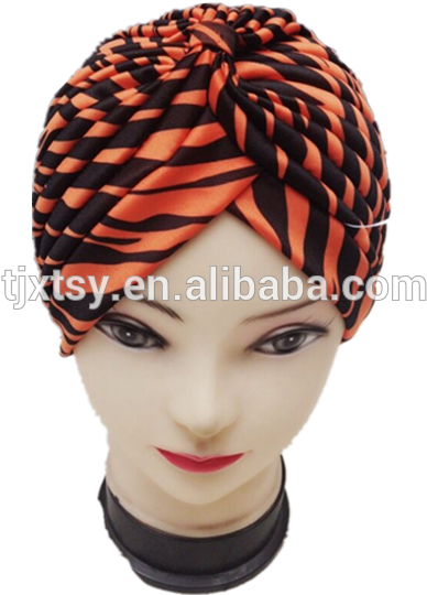 100% Pink Kuning Stripe Rambut Bonnet Topi Untuk Wanita - Headpiece Clipart (600x600), Png Download