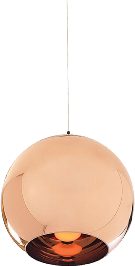 Grandma Lamp Png - Chrome Gold Pendant Light Clipart (464x909), Png Download