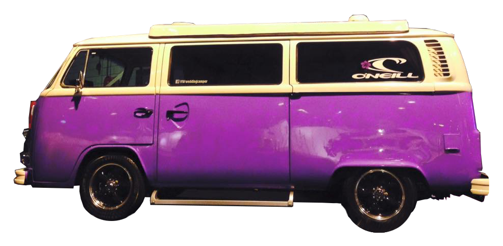 Volkswagen Camper Van - Transparent Png Vw Camper Clipart (1000x500), Png Download