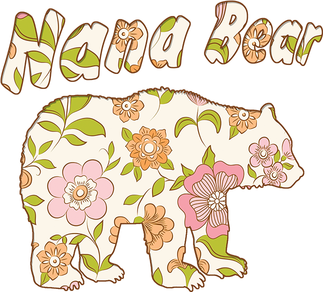 Nana Bear Flower Wallpaper - Vector Graphics Clipart (675x675), Png Download