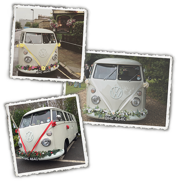Unique Wedding Car, Unusual Wedding Vehicle, Unusual - Samba Clipart (600x611), Png Download