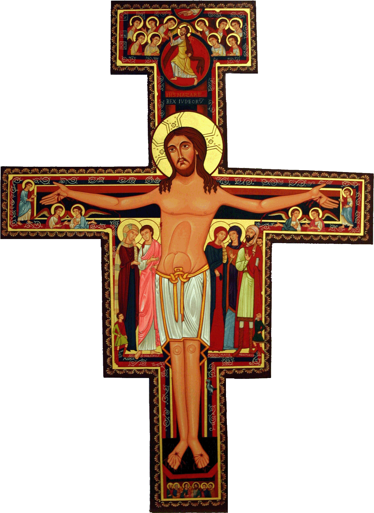 Image - Transparent San Damiano Cross Clipart (1246x1759), Png Download