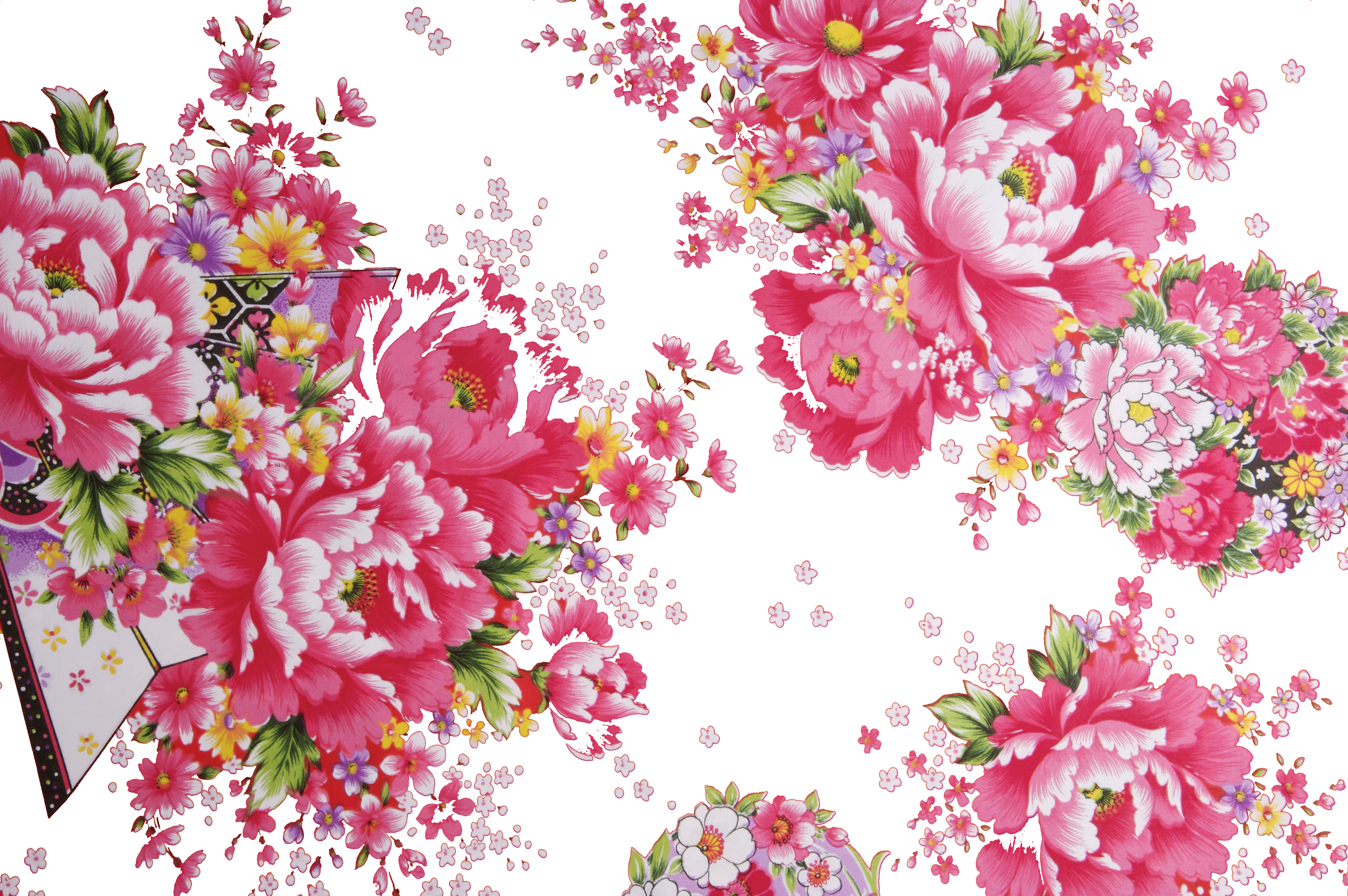 China Peony Textile Paeonia Lactiflora Vintage Chinese Clipart (5162x3433), Png Download