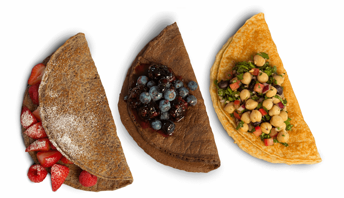 Chickpea And Buckwheat Dosas Are Perfect Bread Substitutes - Hors D'oeuvre Clipart (1146x659), Png Download