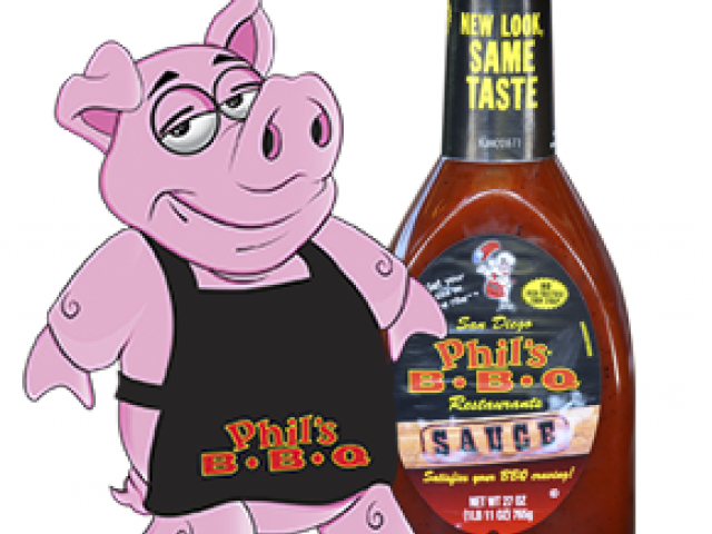 Barbecue Sauce Clipart Bbq Restaurant - Phil's Bbq Pig - Png Download (640x480), Png Download