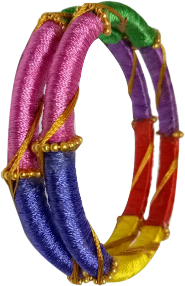Multi Color Bangle - Bracelet Clipart (600x600), Png Download