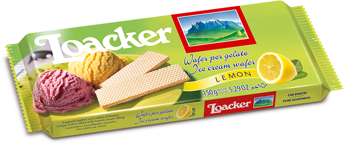Ice Cream Wafer Lemon - Loacker Clipart (800x800), Png Download