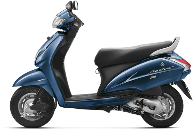 Hero Honda Activa Dealers Chennai - Activa 4g Blue Color Clipart (683x450), Png Download