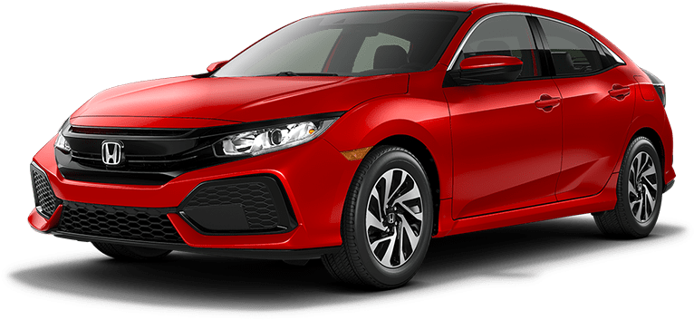 2019 Honda Civic Hatchback Red - 2018 Red Mazda 3 Clipart (800x443), Png Download