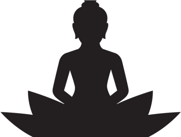 Buddha Clipart Patience - Buddha Silhouette Png Transparent Png (640x480), Png Download