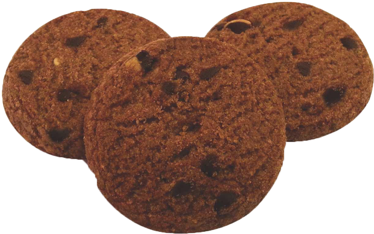 Ruchi's Choco Chip Cookies Provide The Chocolate Chips Clipart (1303x1037), Png Download