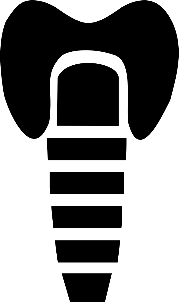 Implant Svg Png Icon Free Download Onlinewebfonts Ⓒ - Dental Implant Icon Png Clipart (584x981), Png Download