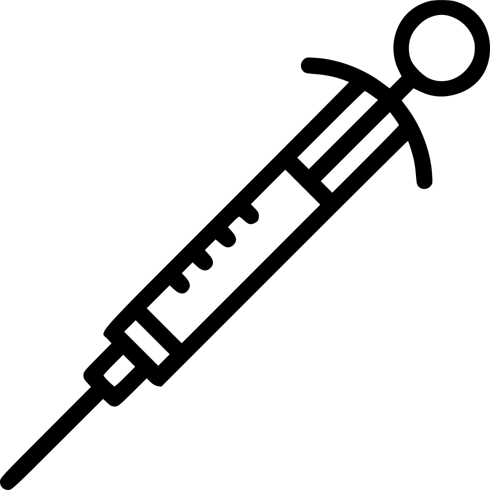 Png File Svg - Vaccine White Icon Png Clipart (980x980), Png Download