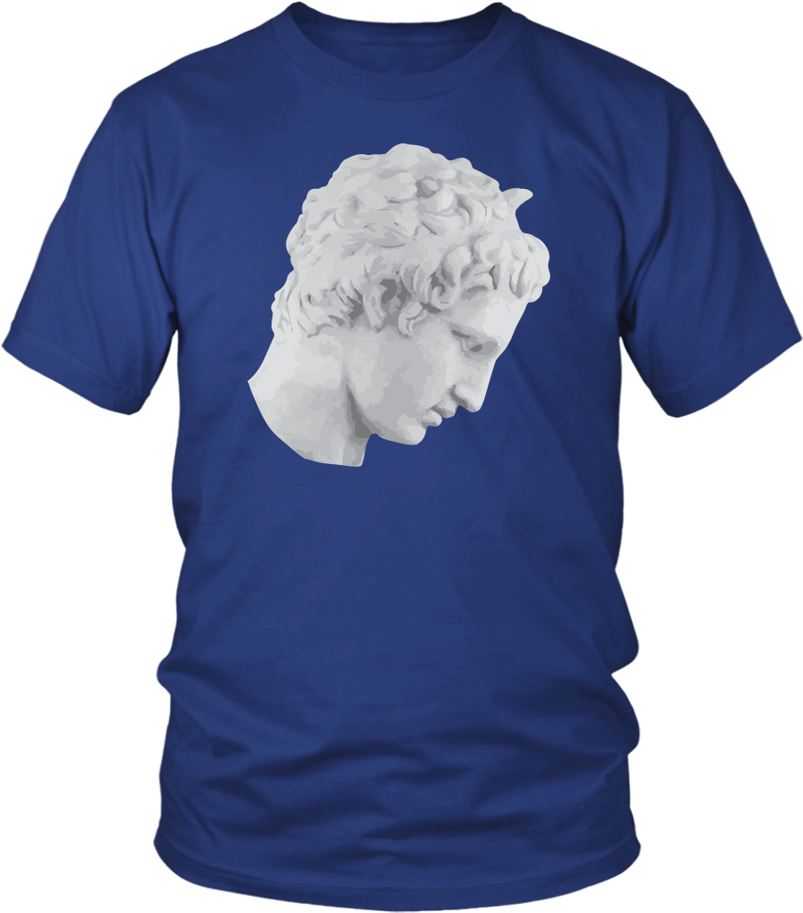 Greek Statue Side Face Tee Shirt Mens Or Womens - Larry Bernandez T Shirt Clipart (1024x1024), Png Download