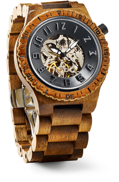 Skeleton Face Wooden Watch - Jord Watches Dover Clipart (590x750), Png Download