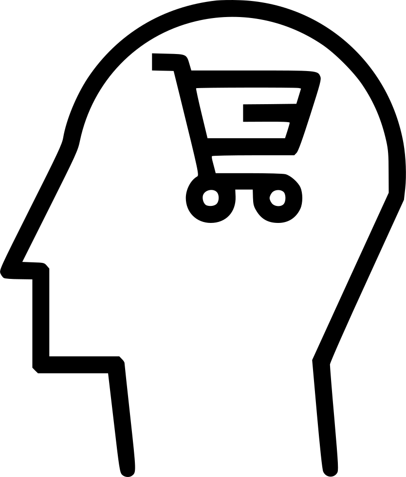 Human Mind User Brain Shop Discount Cart Sale Shopping - Portable Network Graphics Clipart (834x980), Png Download